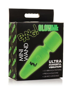 Clitoral Vibrators Glow in the Dark Mini Wand - Green
