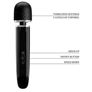 Clitoral Vibrators Pretty Love Charming Massager - Black