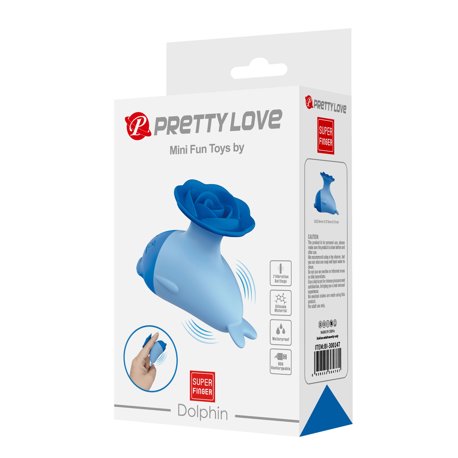 Clitoral Vibrators Pretty Love Dolphin Blue