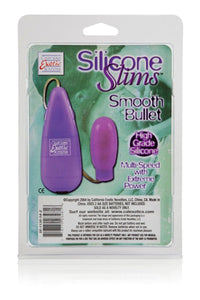 Clitoral Vibrators Silicone Slims Vibrating Smooth Bullet - Purple