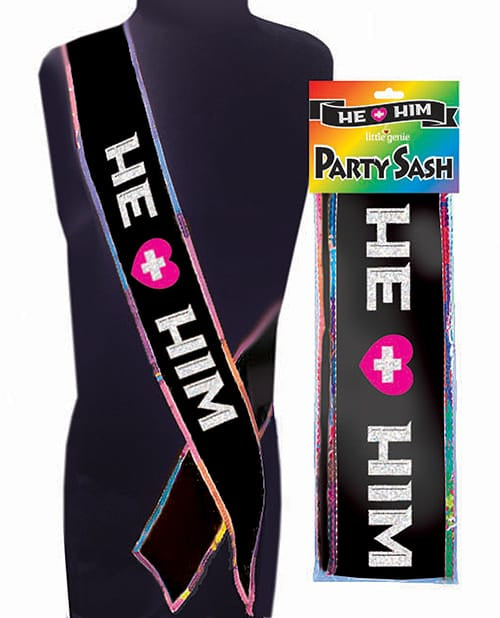 Closeouts He + Him Sash