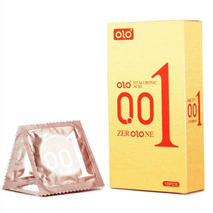 Clothing 12CM OLO Cross border Foreign Trade English Version Condom Ultra thin 001 Bare Entry Condom Sex Condom Sex Family Planning Products