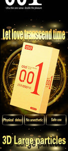 Clothing 12CM OLO Cross border Foreign Trade English Version Condom Ultra thin 001 Bare Entry Condom Sex Condom Sex Family Planning Products