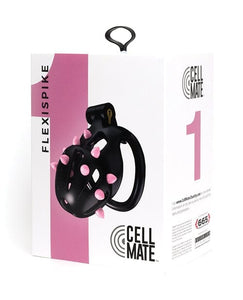 Cock Cages Sport Fucker Cellmate FlexiSpike Chastity Cage - Size 1 Black/Pink