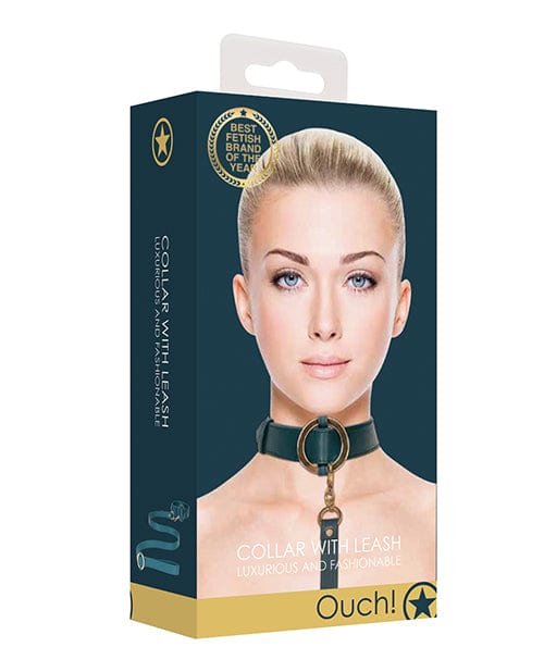 Collars Shots Ouch Halo Collar w/Leash - Green