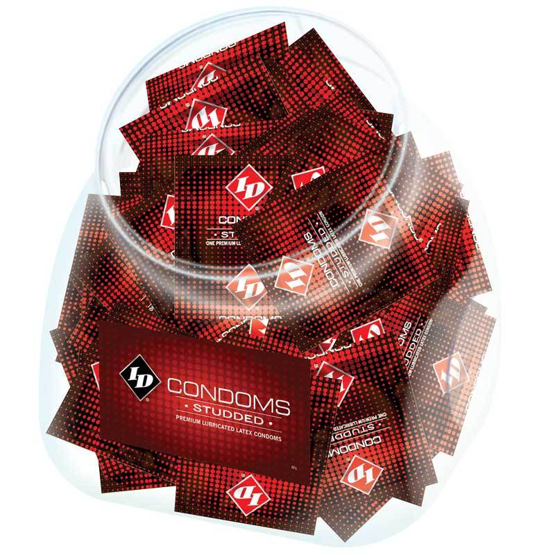 Condoms - Latex & Non Latex ID Studded Condom Jar (144/Jar)