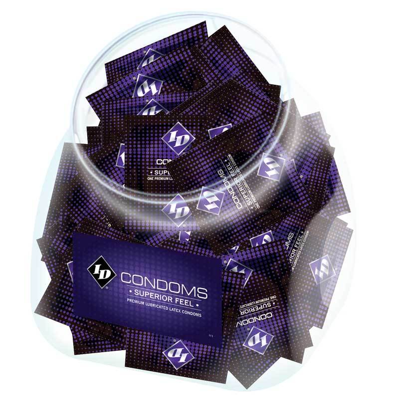 Condoms - Latex & Non Latex ID Superior Feel Condom Jar (144/Jar)