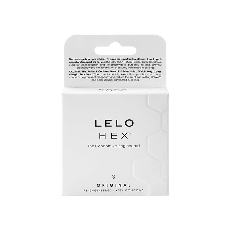 Condoms - Latex & Non Latex LELO HEX Original Condoms 3-Pack