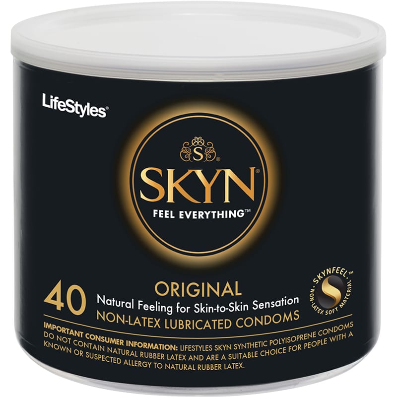 Condoms - Latex & Non Latex LifeStyles SKYN Bowl (40ct)