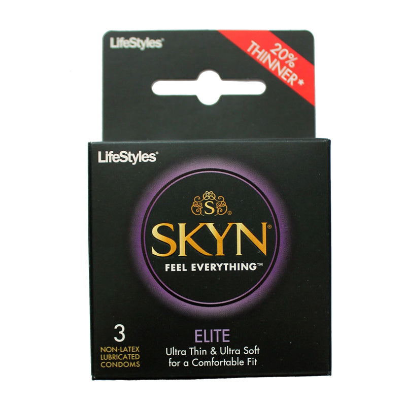 Condoms - Latex & Non Latex LifeStyles SKYN Elite 3pk