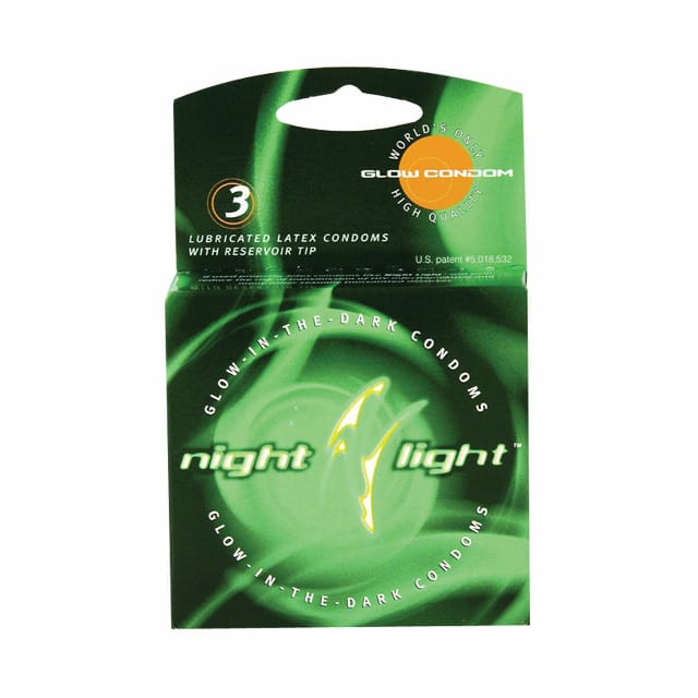 Condoms - Latex & Non Latex Night Light Condom 3pk