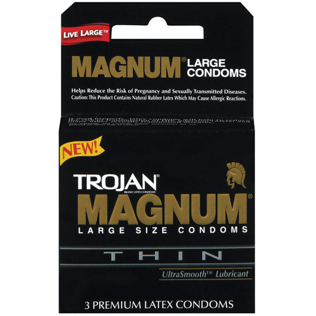 Condoms - Latex & Non Latex Trojan Magnum Thin (3)