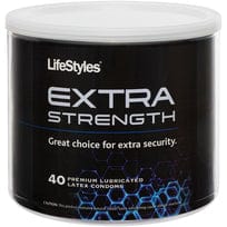 Condoms LIFESTYLES EXTRA STRENGTH 40PC BOWL