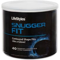 Condoms LIFESTYLES SNUGGER FIT 40PC BOWL