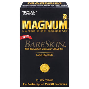 CONDOMS Trojan Magnum Bareskin Condoms (10)