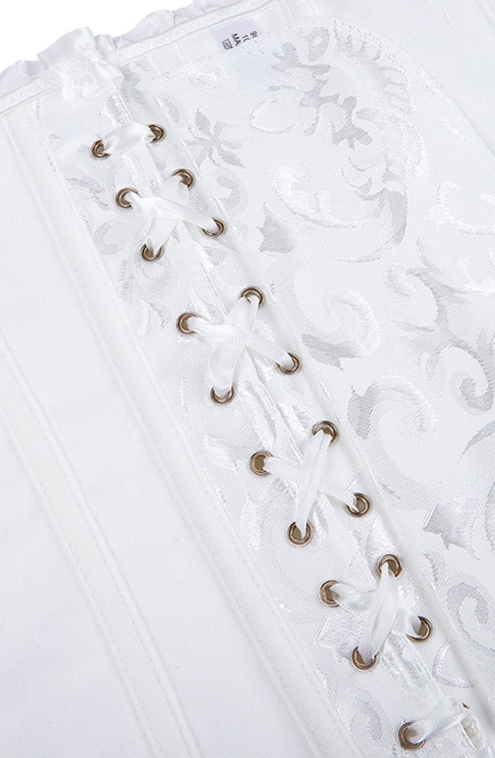 Corsets YesX YX887 Elegant White Brocade Corset up to 2XL