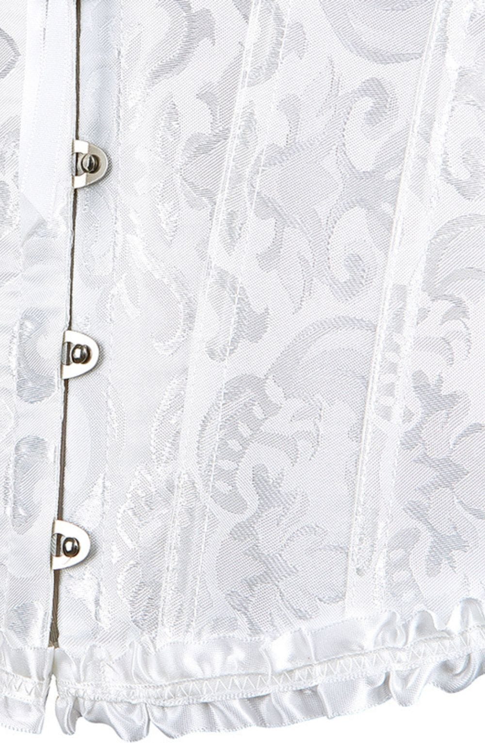 Corsets YesX YX887 Elegant White Brocade Corset up to 2XL