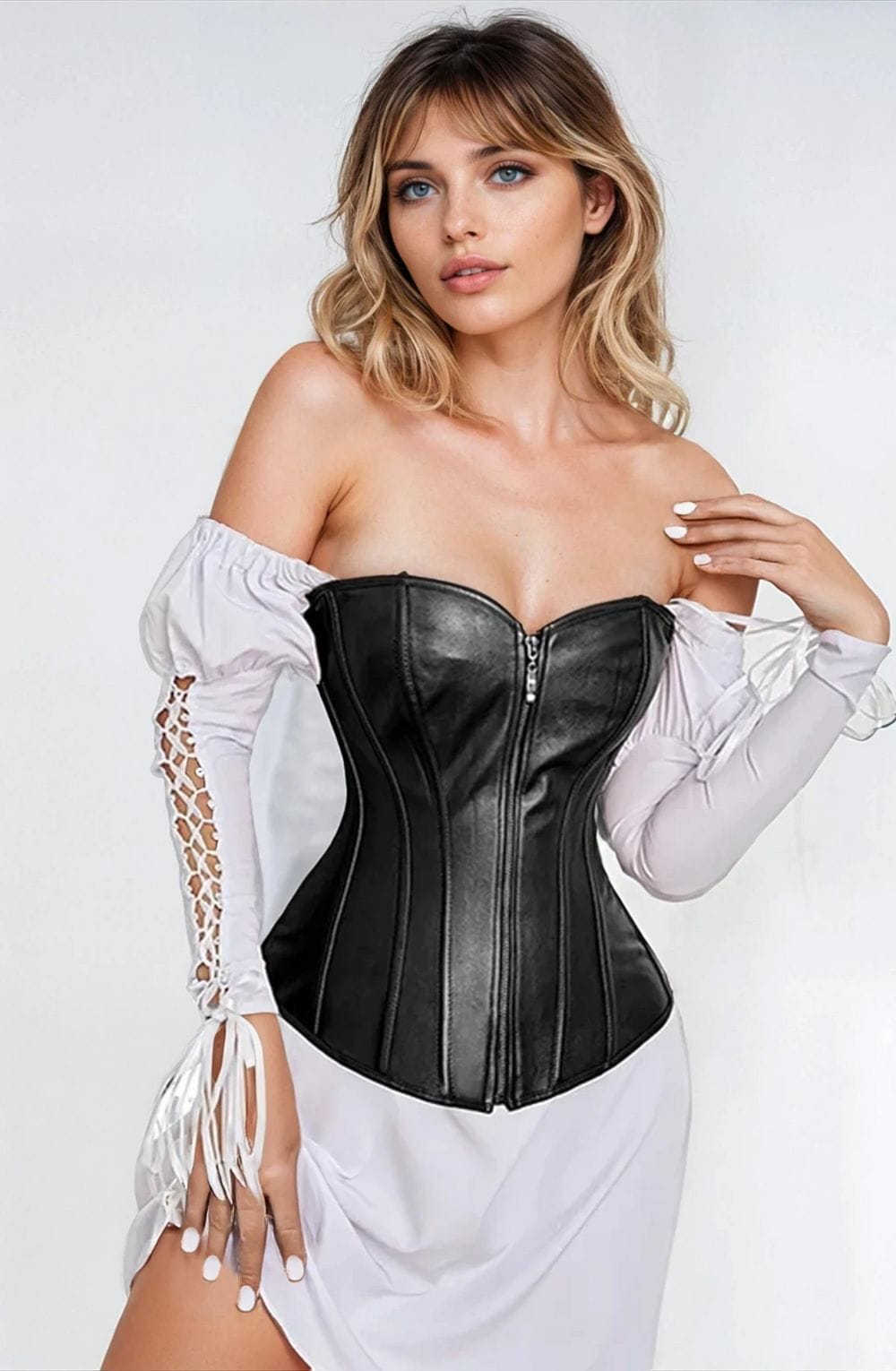 Corsets YesX YX888 Stunning Black Corset Up to 4XL