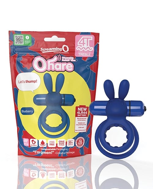 Couples Screaming O 4T Ohare Rabbit-Ear Vibrating Ring – Blueberry