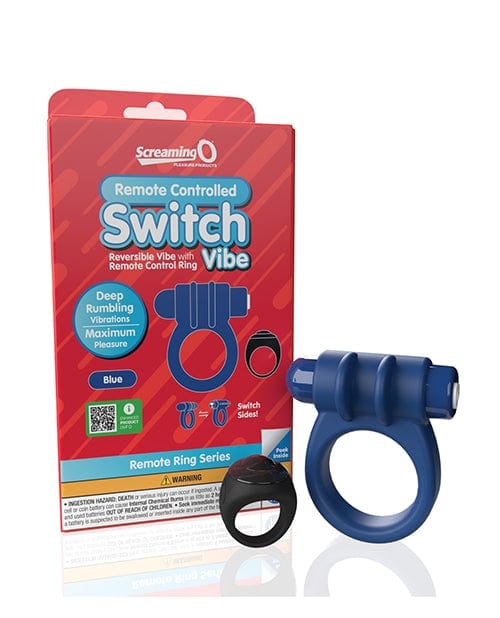 Couples Screaming O Switch Remote-Controlled Vibrating Ring – Blue