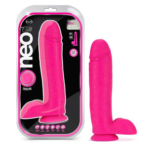 DILDOS & DONGS Neo Elite - 10 Inch Silicone Neon Pink