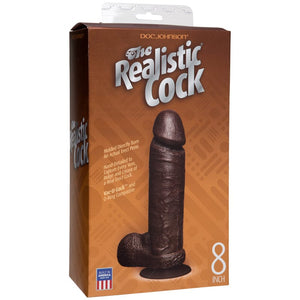 DILDOS & DONGS Realistic Cock - 8in Black