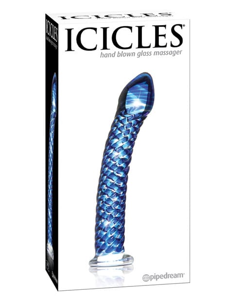 Dildos Icicles No. 29 Hand Blown Glass - Clear w/Ridges