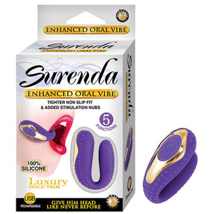 DISCREET VIBRATORS Surenda Enhanced Oral Vibe Purple