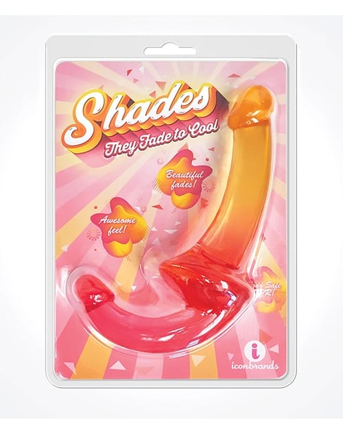 Dongs & Dildos for Harness Shades Jelly TPR Gradient Strapless Strap On - Pink/Yellow