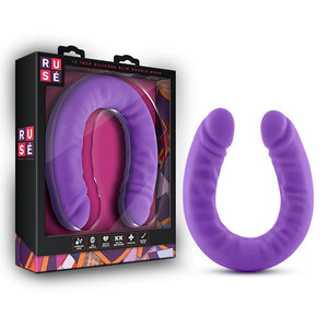 Dongs - Double Dongs Ruse - 18in Sili Slim Double Dong Purple