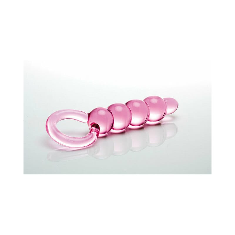 Dongs - Glass or Ceramic Sex Kitten Pink Glass String of Pearls