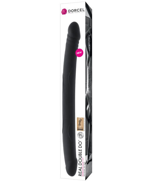 Double Dongs Dorcel Real Double Do 16.5" Flexible Silicone Double-Ended Dildo - Black