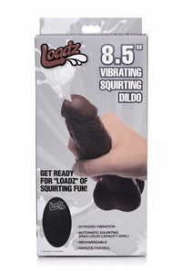 Eco-Friendly Sex Toys Loadz 8.5in vibrating dildo squirting dark