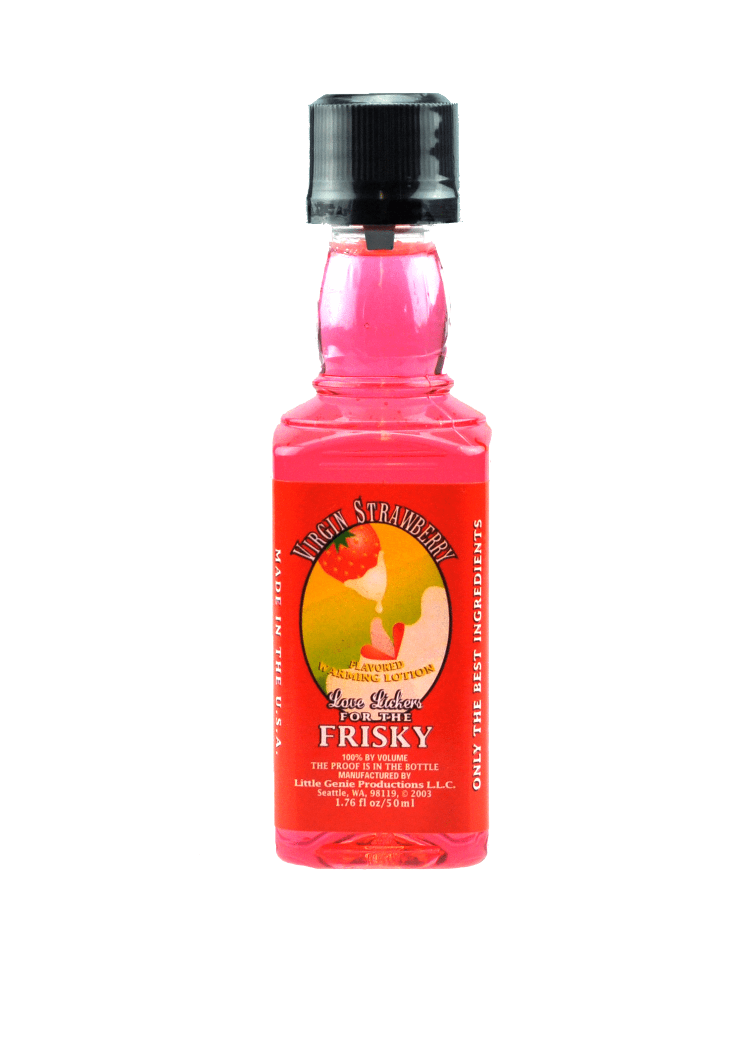 Edible Massage Oil Love Lickers Massage Oil - Virgin Strawberry - 1.76 Fl. Oz.
