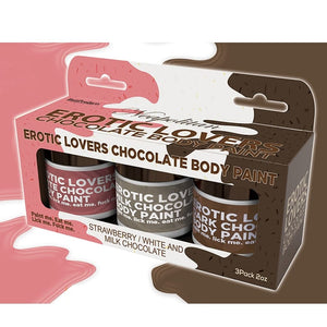 Edibles - Body toppingspaintssauces Erotic Choc Body Paints White/Choc&Straw