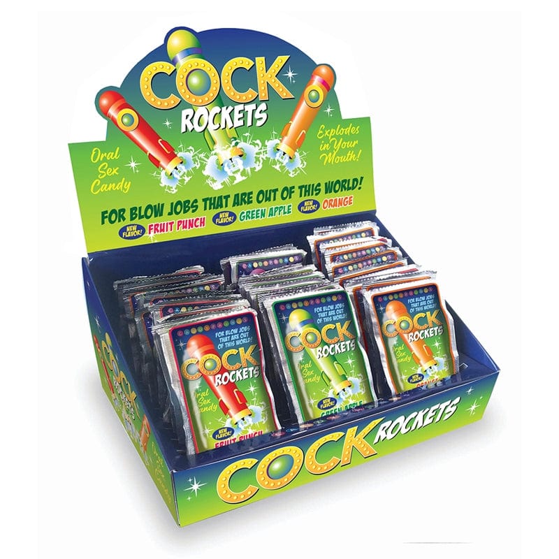 Edibles - Candy Cock Rockets Assorted Flavor Display