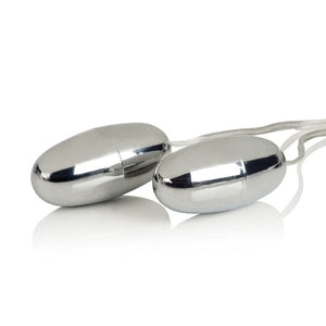 Eggs & Bullets Pocket Exotics Vibrating Double Silver Bullets