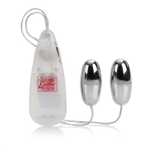 Eggs & Bullets Pocket Exotics Vibrating Double Silver Bullets