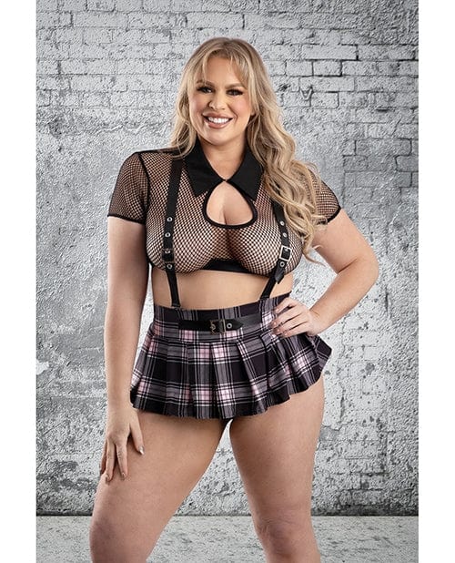 Fantasy/Bedroom Play Skipping Class 4 pc Set - Black/Pink 1X/2X