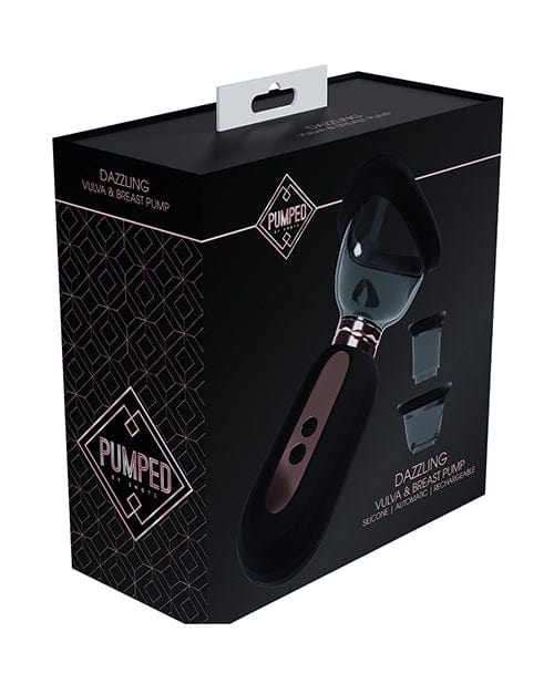 Female Pumps Shots Dazzling Clitoral, Nipple & Breast Pump - Black