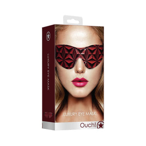 Fetish - Masks Ouch Luxury DiamondPattern Eye Mask Bur