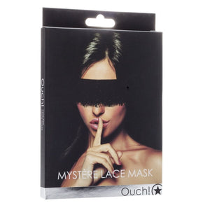 Fetish - Masks Ouch Mystre Lace Mask Blindfold Black