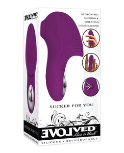 Finger Evolved Sucker For You Finger Vibe - Purple