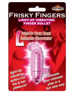Finger Frisky Finger Light Up Vibrating Finger Bullet - Clear