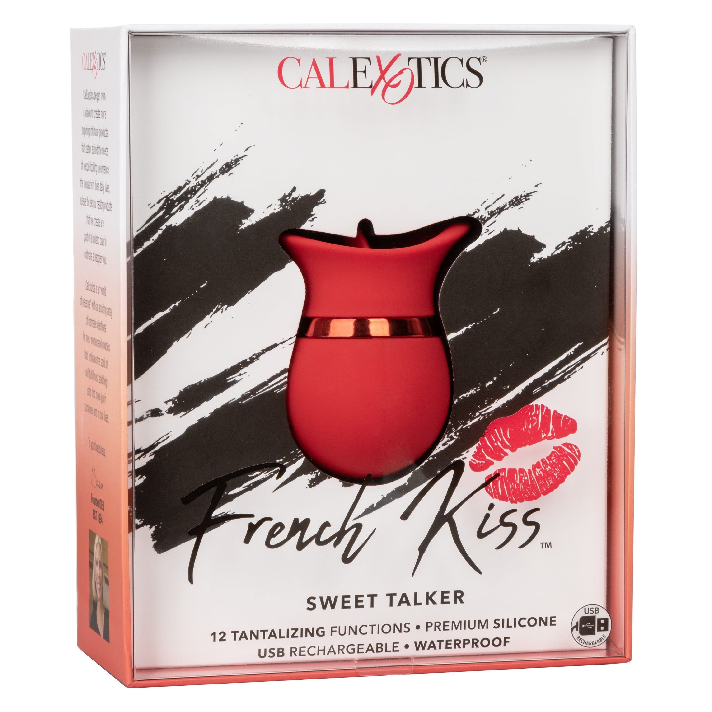 Finger Vibrators French Kiss Sweet Talker Rechargeable Finger Vibrator - Red
