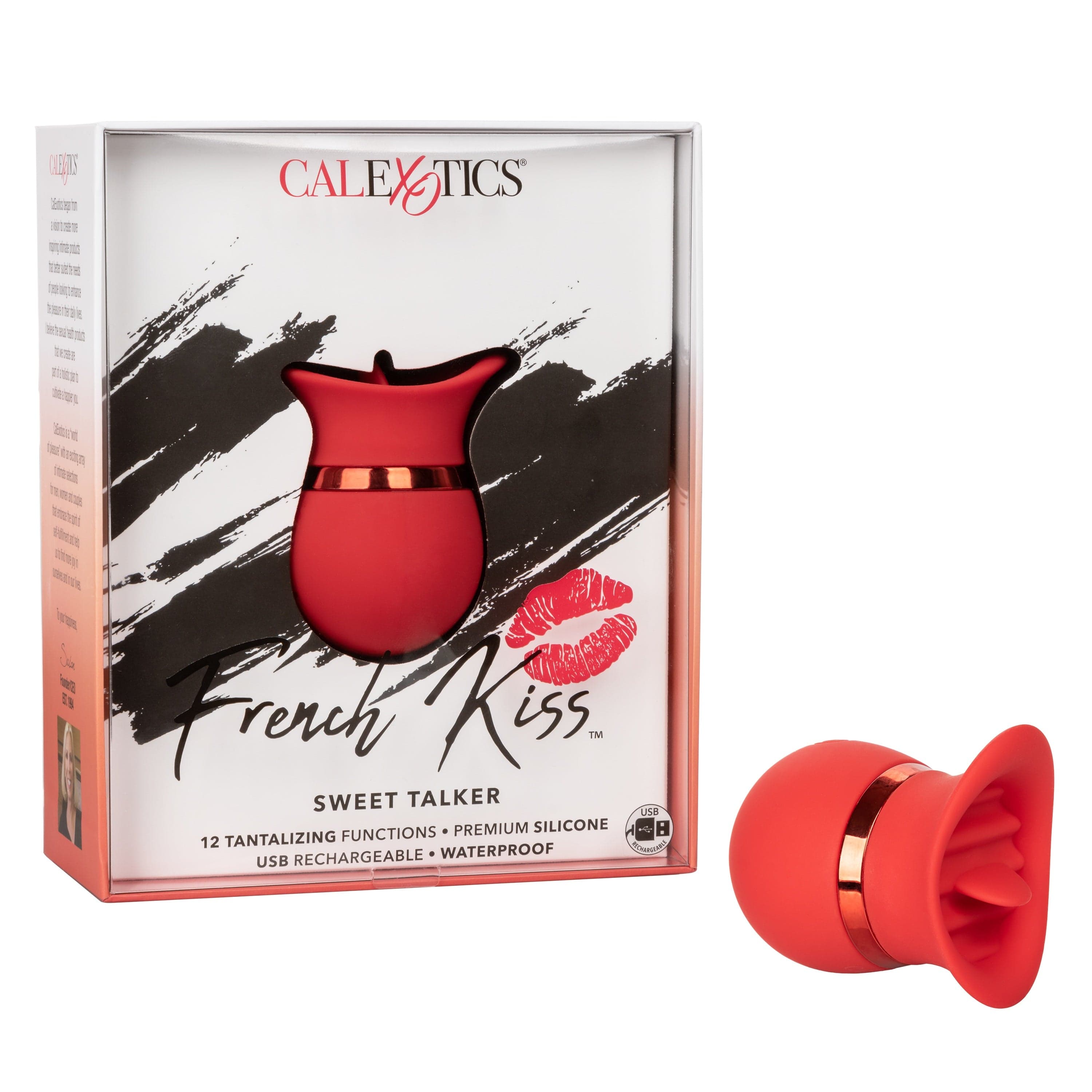 Finger Vibrators French Kiss Sweet Talker Rechargeable Finger Vibrator - Red
