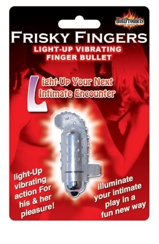 Finger Vibrators Light Up Frisky Finger - Clear