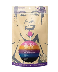 Flavored Glyde Assorted Flavors - Pack of 10