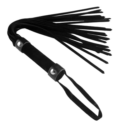 Floggers Short Vegan Leather Flogger - Black