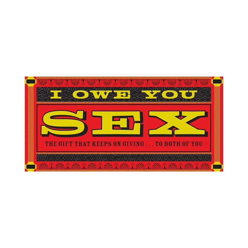 Games - Coupons & Scratchers IOU Sex Gift Coupons